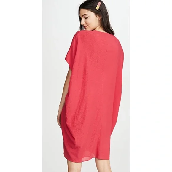 Hatch The Slouch Dress in Punch, Silk Blend - Picture 4 of 12